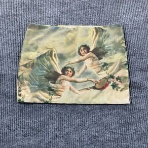 Edikted Skirt Womens Small Multicolor Satin Angel Art Print Mini Lined Stretch